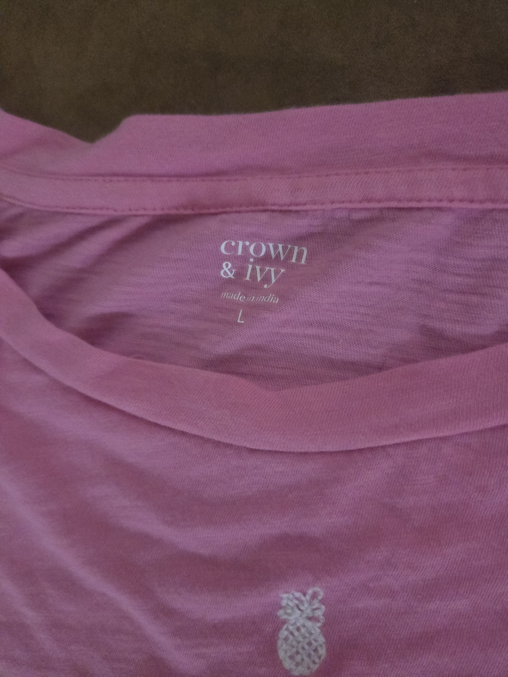 crown & ivy Pink Ruffle Sleeve Top with Multicolor Plaid Shorts - Picture 2 of 7